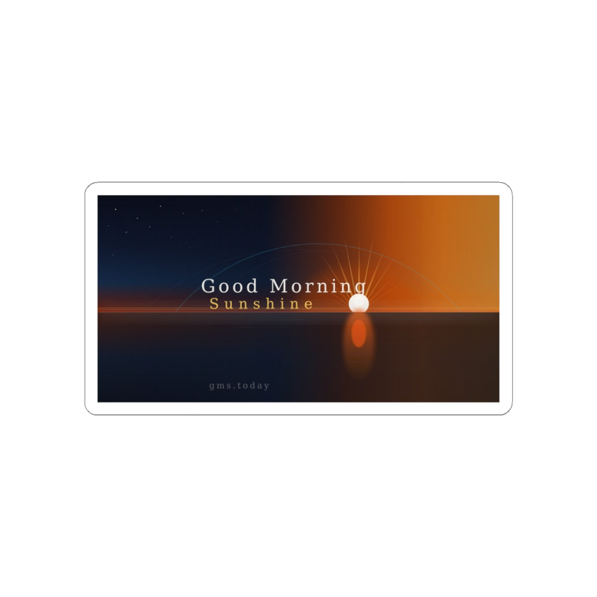 Good Morning Sunshine Kiss Cut Sticker Bright Floral Vinyl Decal