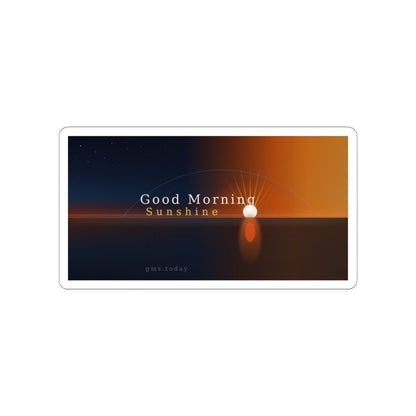 Good Morning Sunshine Kiss Cut Sticker Bright Floral Vinyl Decal